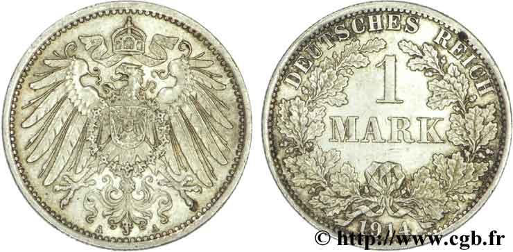 GERMANY 1 Mark Empire aigle impérial 2e type 1914 Berlin MS 