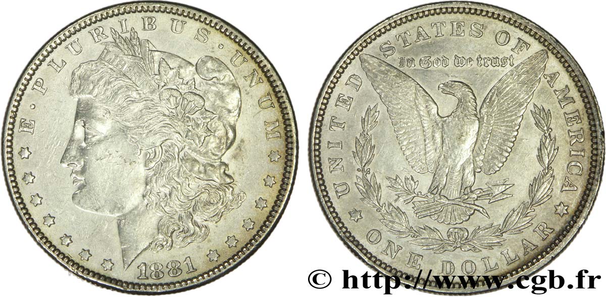 UNITED STATES OF AMERICA 1 Dollar type Morgan 1881 Philadelphie AU 