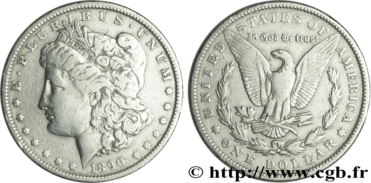 ESTADOS UNIDOS DE AMÉRICA 1 Dollar type Morgan 1890 Philadelphie BC 