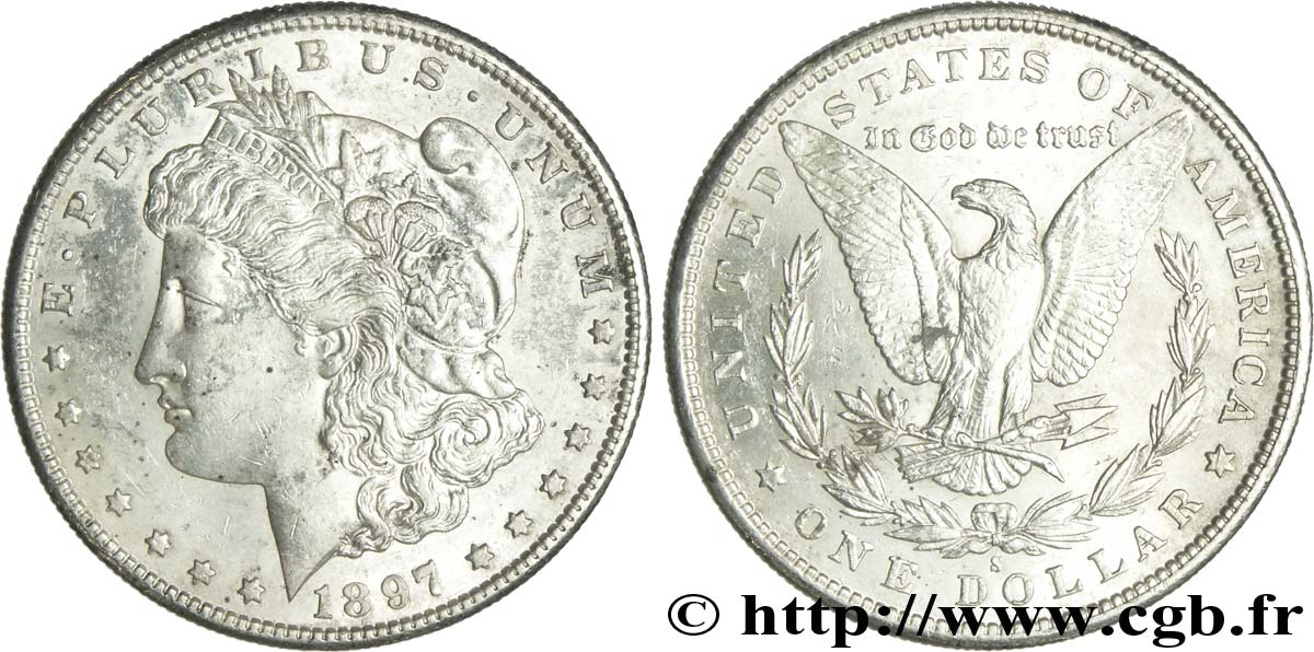 UNITED STATES OF AMERICA 1 Dollar type Morgan 1897 San Francisco - S AU 