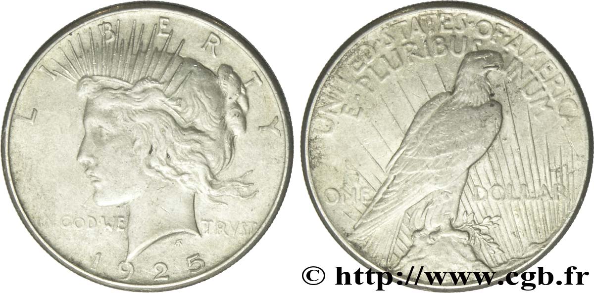 UNITED STATES OF AMERICA 1 Dollar type Peace 1925 Philadelphie AU 