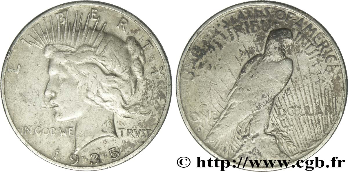 STATI UNITI D AMERICA 1 Dollar type Peace 1935 San Francisco - S MB 
