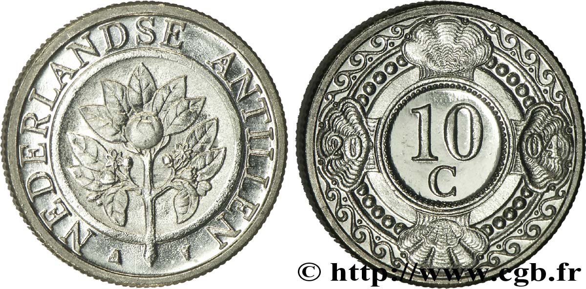 NETHERLANDS ANTILLES 10 Cents 2004 Utrecht MS 