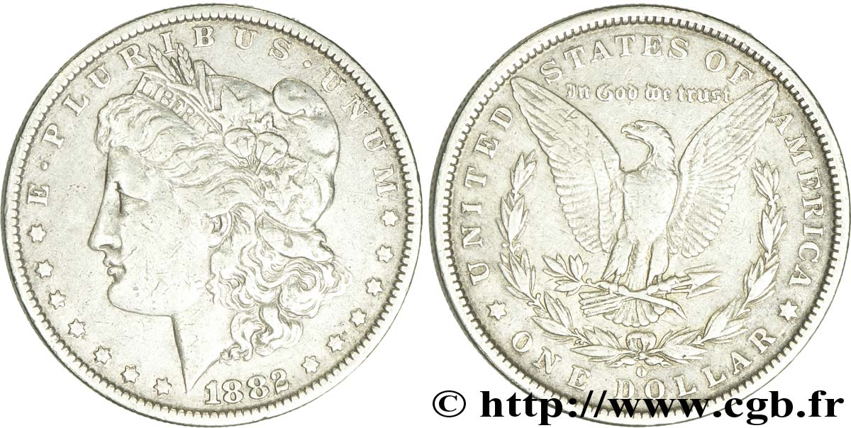 STATI UNITI D AMERICA 1 Dollar type Morgan 1882 Nouvelle-Orléans - O q.BB 