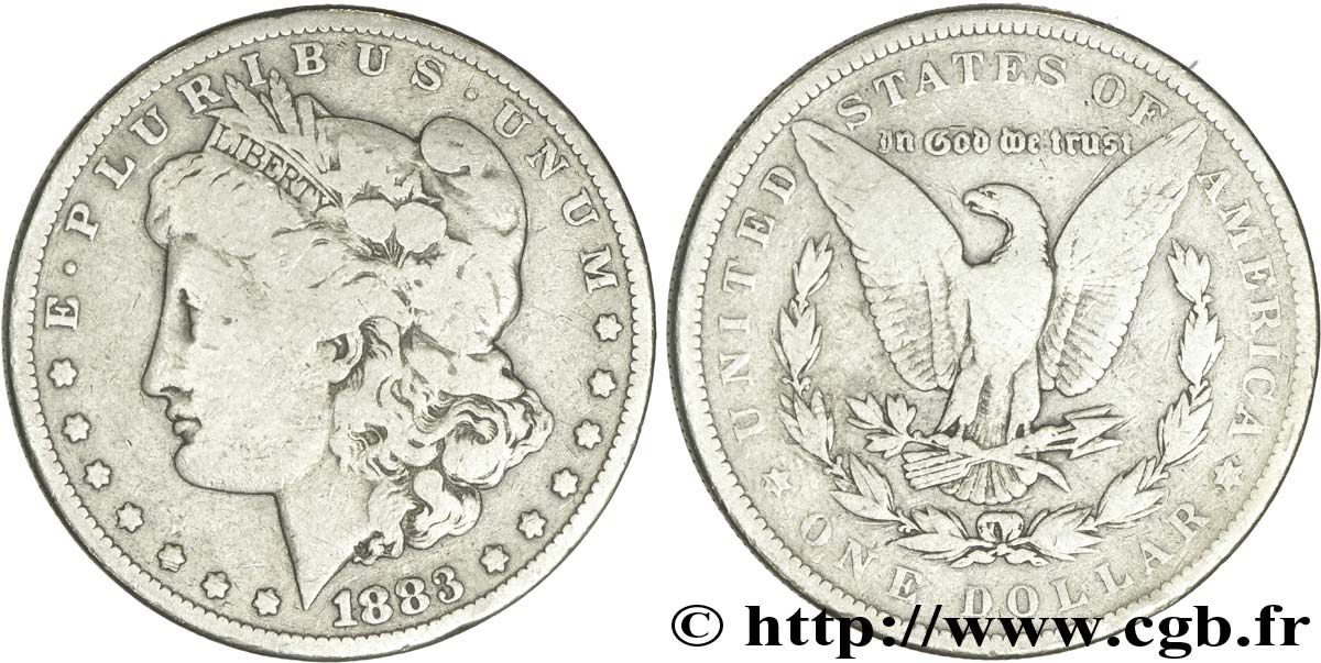 ESTADOS UNIDOS DE AMÉRICA 1 Dollar type Morgan 1883 Philadelphie BC 
