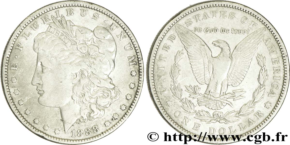 STATI UNITI D AMERICA 1 Dollar type Morgan 1888 Philadelphie q.BB 