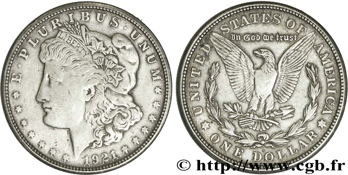 STATI UNITI D AMERICA 1 Dollar type Morgan 1921 San Francisco - S q.BB 