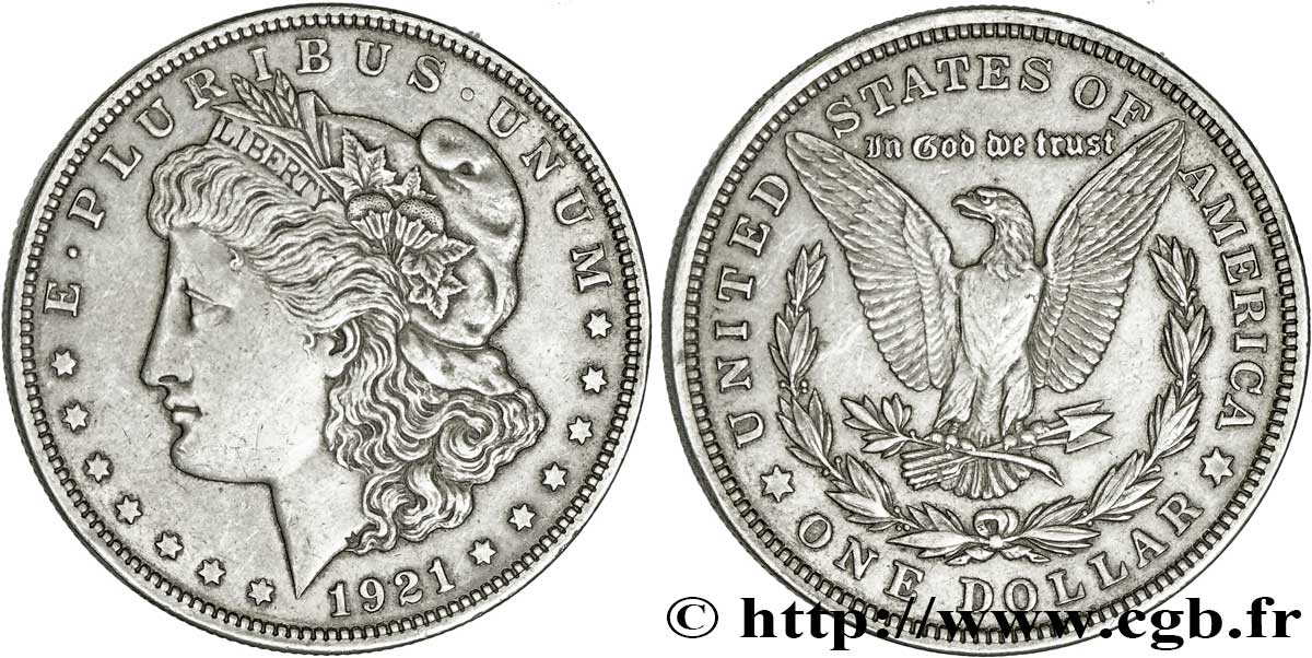 UNITED STATES OF AMERICA 1 Dollar type Morgan 1921 Philadelphie AU 