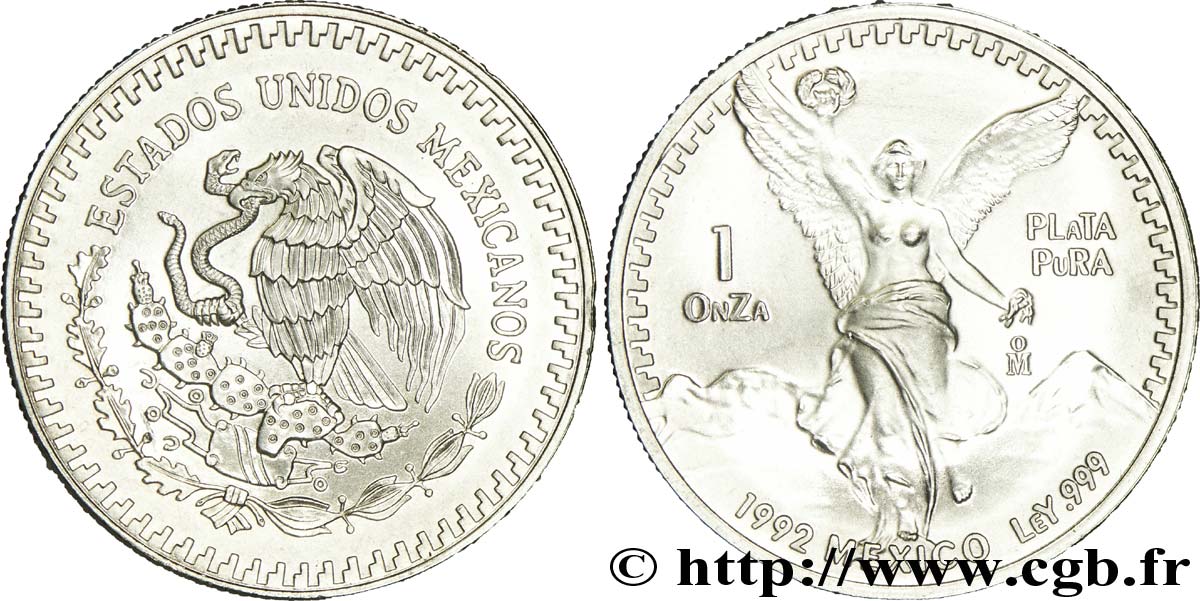 MESSICO 1 Once aigle / Victoire ailée 1992 Mexico MS 