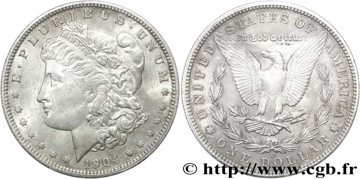 ESTADOS UNIDOS DE AMÉRICA 1 Dollar Morgan 1904 Nouvelle-Orléans - O EBC 