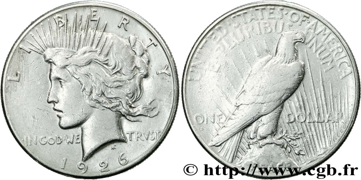 VEREINIGTE STAATEN VON AMERIKA 1 Dollar type Peace 1926 San Francisco - S fSS 