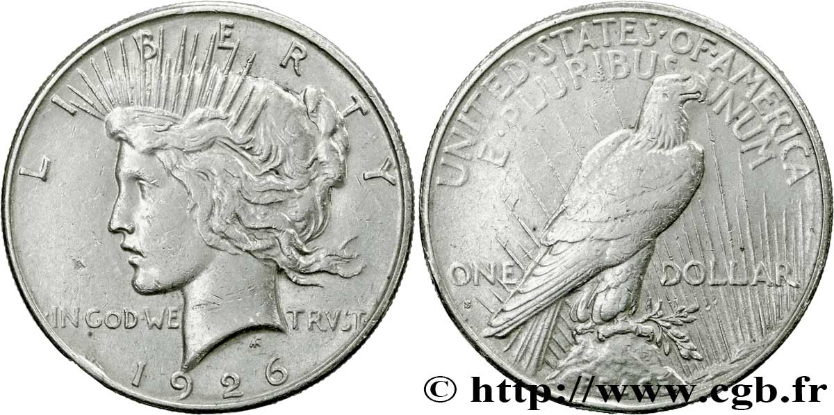 STATI UNITI D AMERICA 1 Dollar type Peace 1926 San Francisco - S q.BB 