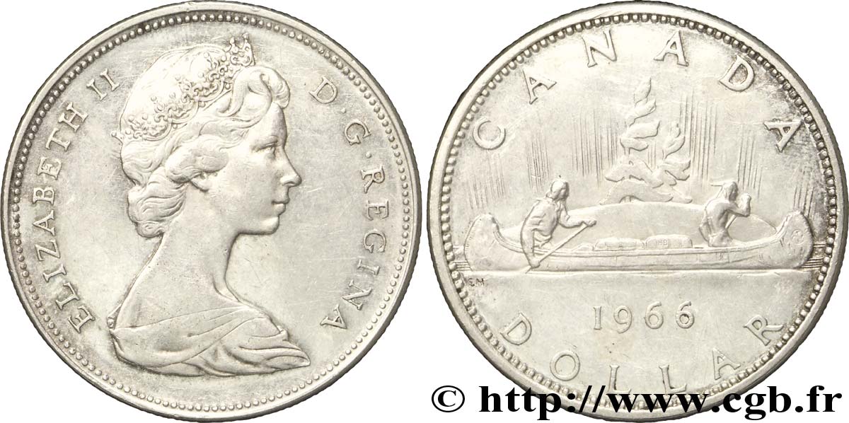CANADA 1 Dollar Elisabeth II 1966  SPL 