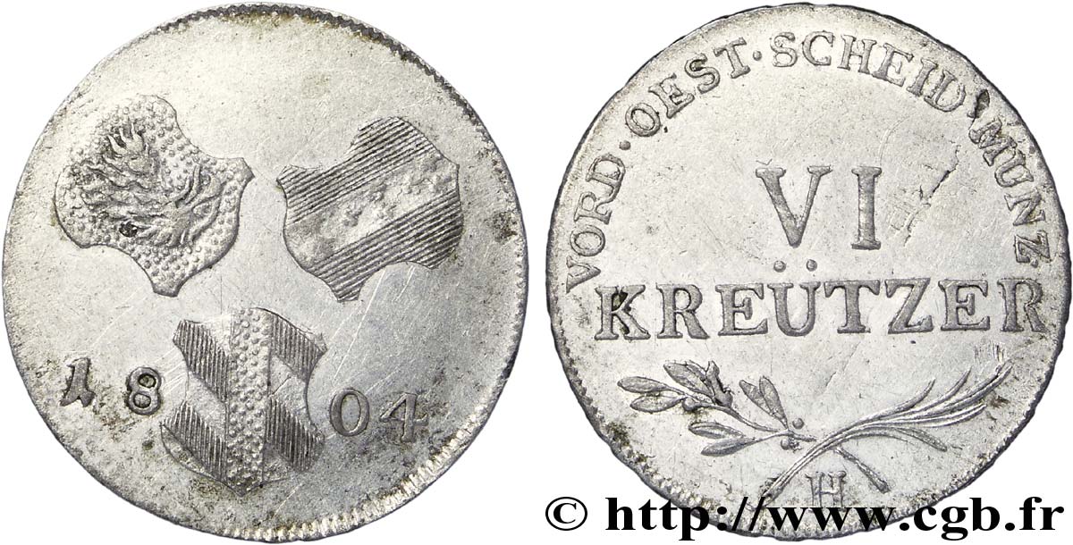 DEUTSCHLAND - VORDERöSTERREICH 6 Kreuzer Vorderoesterreich 1804 Günzburg - H VZ 