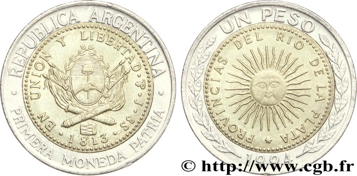 ARGENTINA 1 Peso 1994  SC 