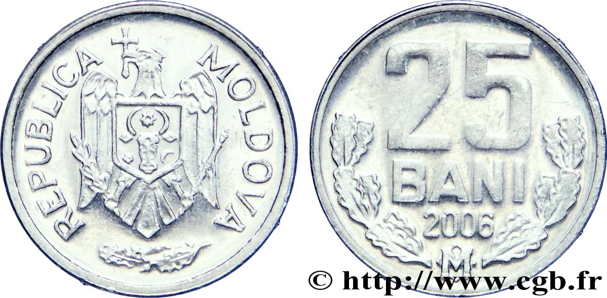 MOLDAVIA 25 Bani 2006  EBC 