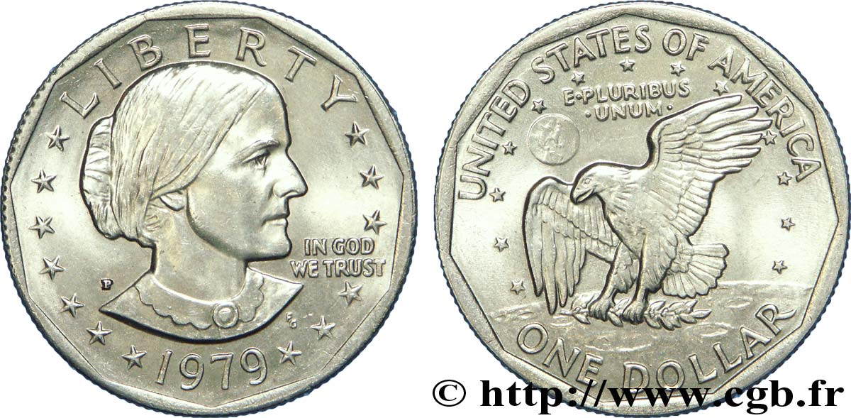 ESTADOS UNIDOS DE AMÉRICA 1 Dollar Susan B. Anthony  1979 Philadelphie - P EBC 