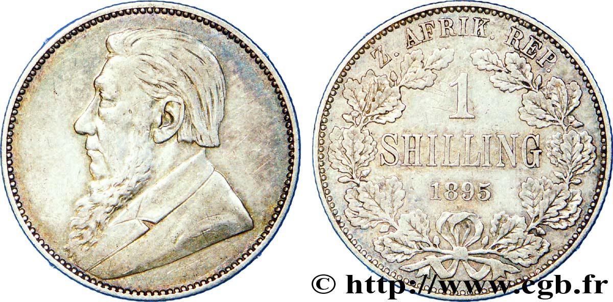 SüDAFRIKA 1 Shilling Kruger 1895  fVZ 