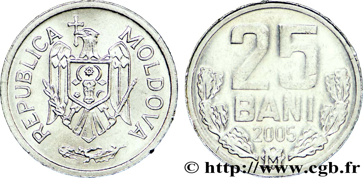 MOLDOVIA 25 Bani 2005  MS 