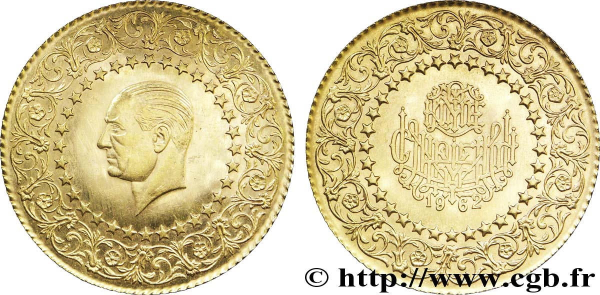 TURCHIA 250 Kurush Mustafa Kemal Atatürk série des  monnaies de luxe 1962  SPL 