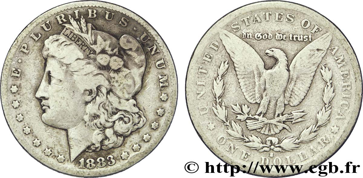 ESTADOS UNIDOS DE AMÉRICA 1 Dollar type Morgan 1883 San Francisco - S BC 