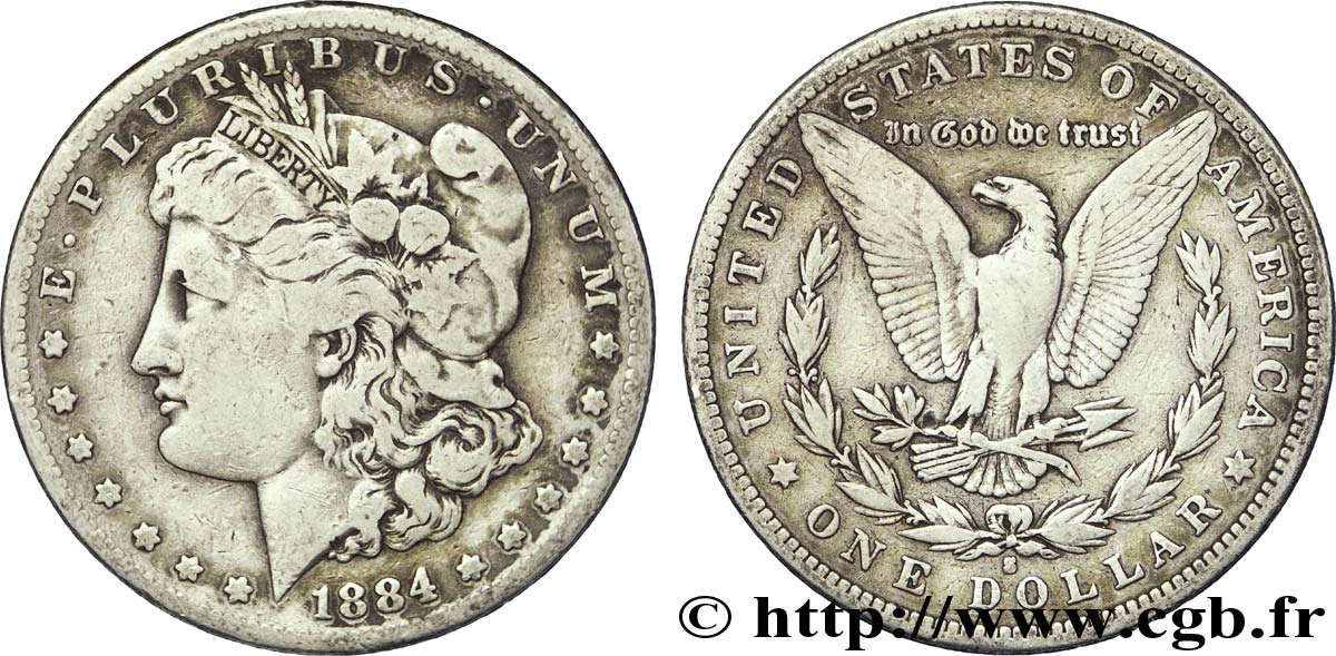 ESTADOS UNIDOS DE AMÉRICA 1 Dollar type Morgan 1884 San Francisco - S BC 