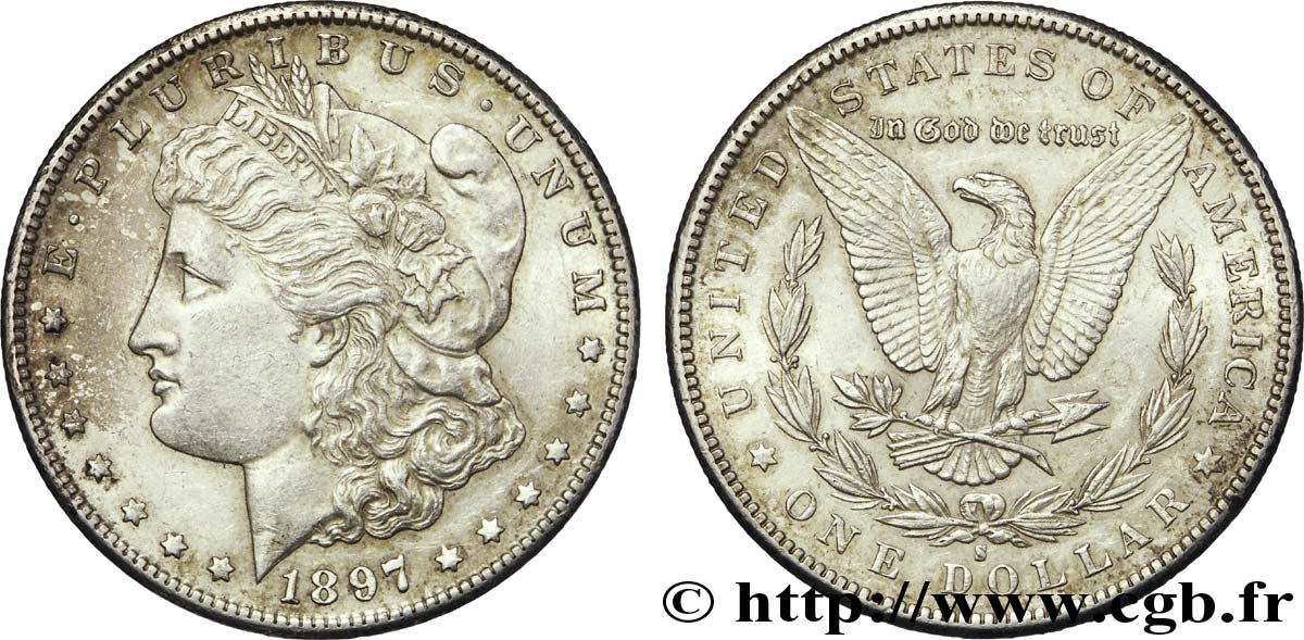 UNITED STATES OF AMERICA 1 Dollar type Morgan 1897 San Francisco - S XF 