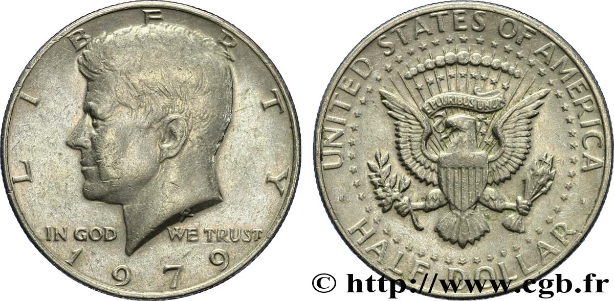 UNITED STATES OF AMERICA 1/2 Dollar Kennedy 1979 Philadelphie AU 