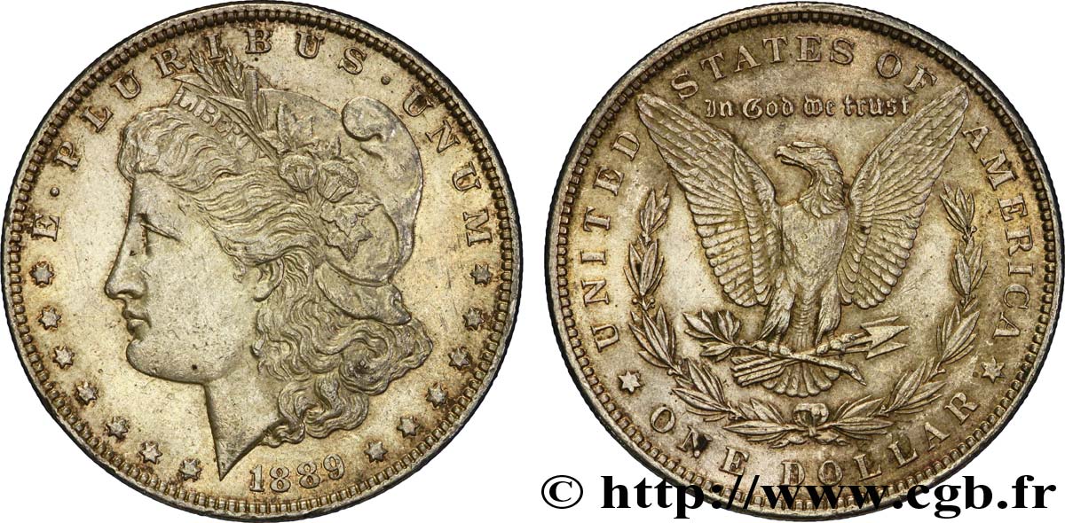 ESTADOS UNIDOS DE AMÉRICA 1 Dollar Morgan 1889 Philadelphie EBC 