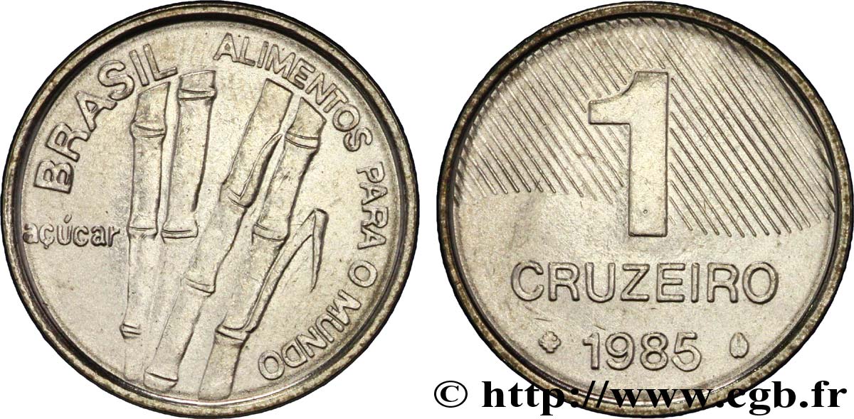 BRAZIL 1 Cruzeiro type FAO canne à sucre 1985  MS 