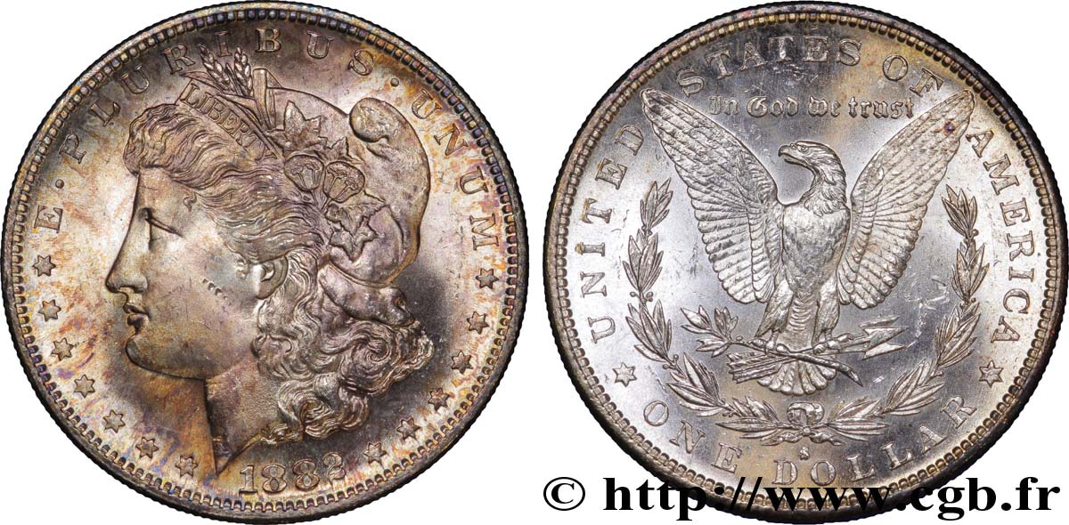 ESTADOS UNIDOS DE AMÉRICA 1 Dollar type Morgan 1882 San Francisco - S EBC 