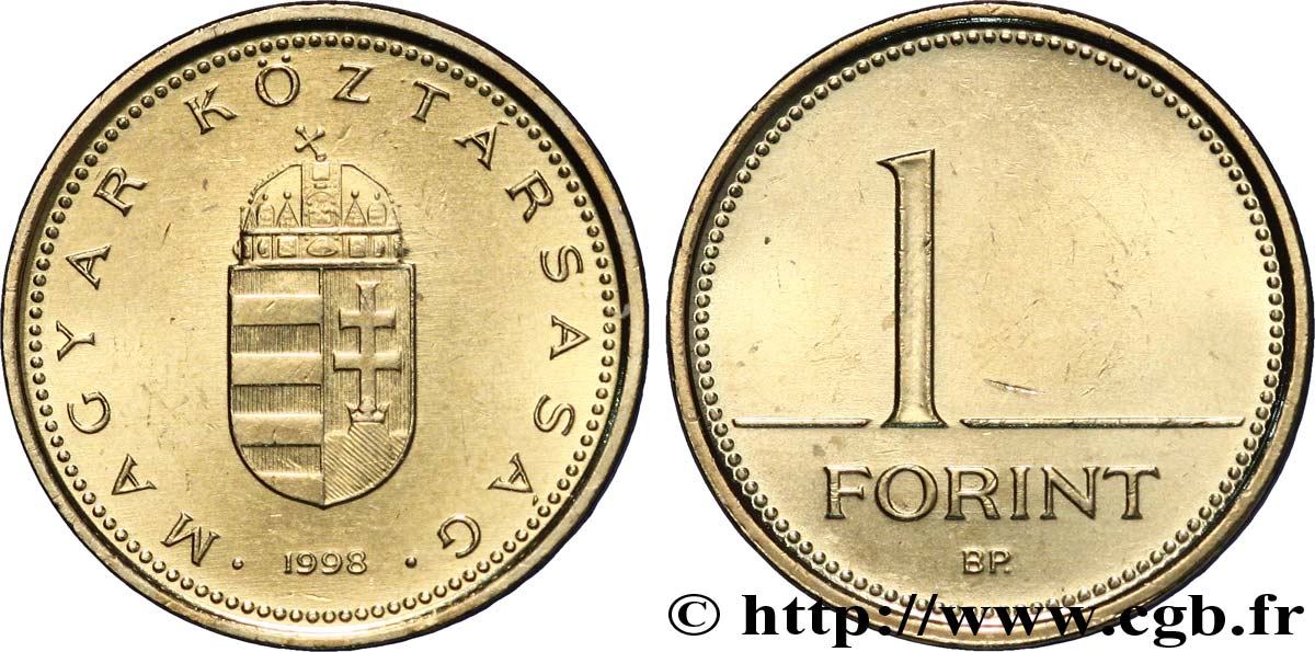 UNGARN 1 Forint 1998 Budapest fST 