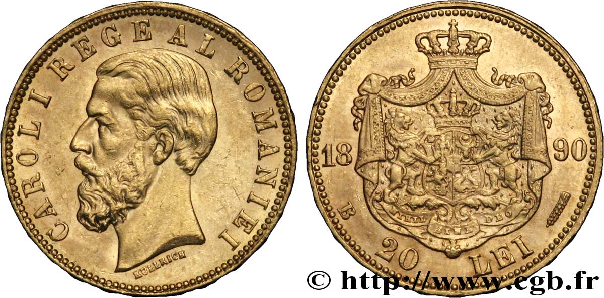 RUMANIA 20 Lei Charles Ier 1890 Bucarest EBC 