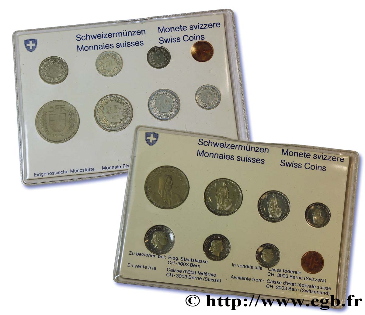 SWITZERLAND Série FDC 8 Monnaies 1979  MS 