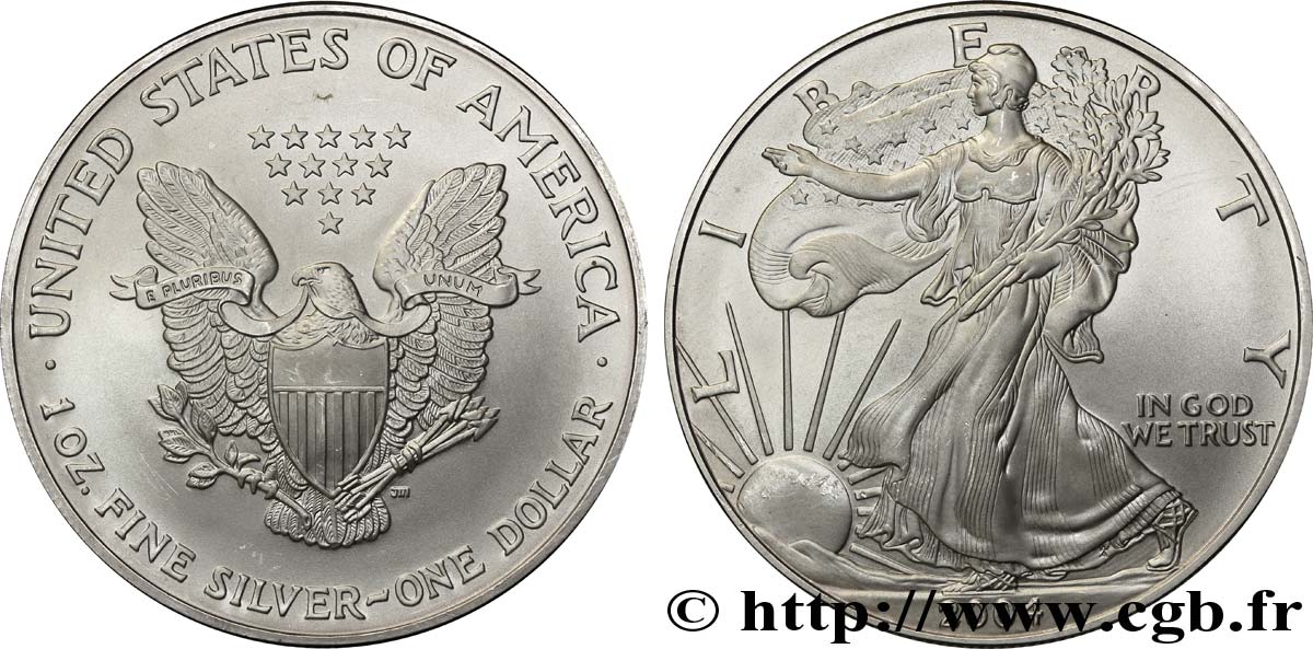 ÉTATS-UNIS D AMÉRIQUE 1 Dollar type Silver Eagle 2004  SPL 