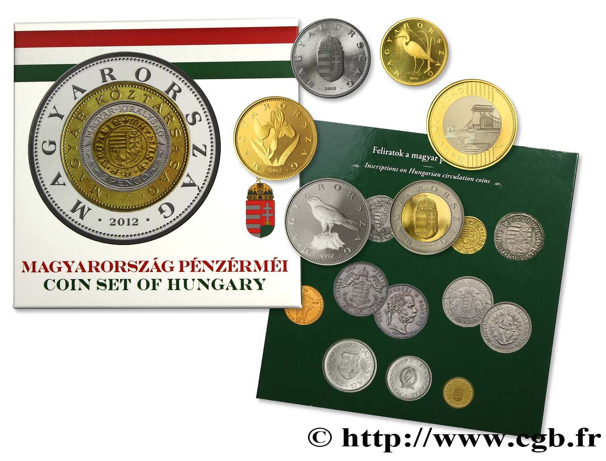 HUNGARY Série Proof 2012 6 monnaies 2012  MS 