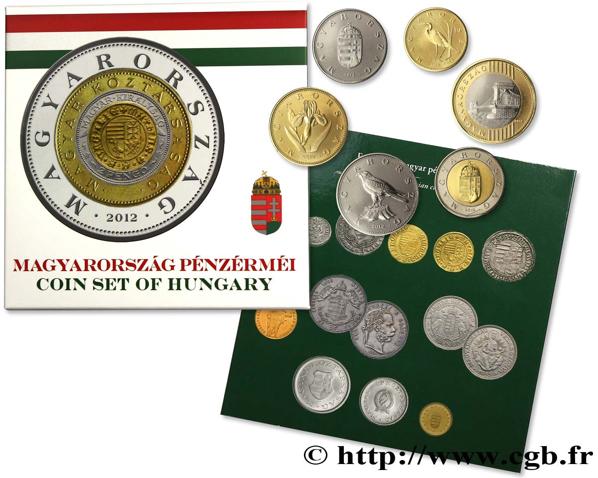 HUNGARY Série BU 2012 6 monnaies 2012  MS 