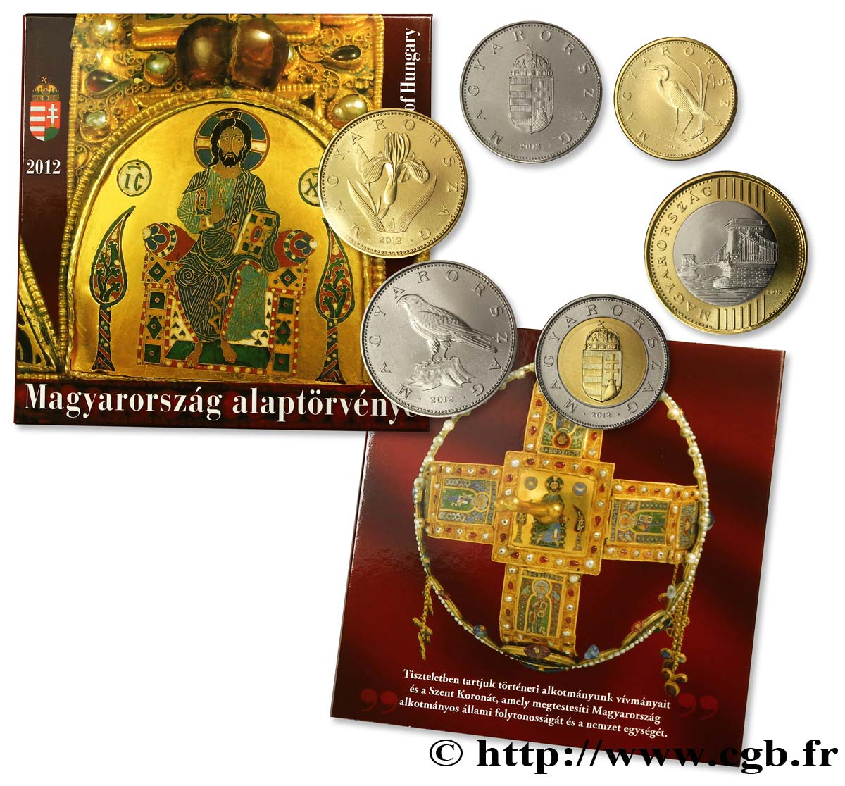 HUNGARY Série BU 2012 “premier jour de frappe” 6 monnaies 2012  MS 