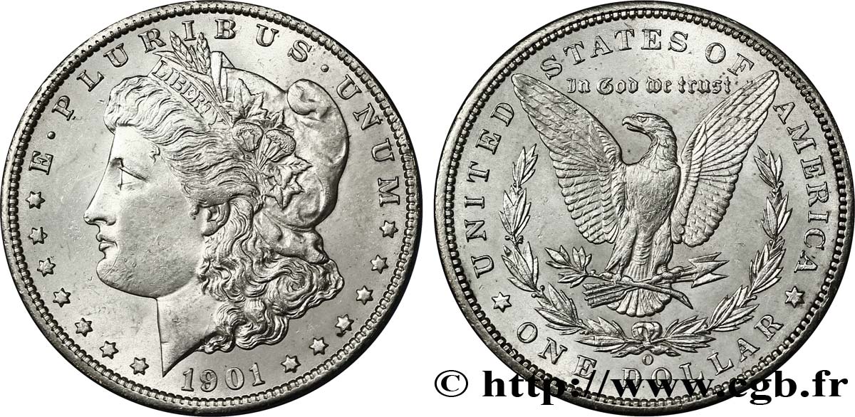 STATI UNITI D AMERICA 1 Dollar type Morgan 1901 Nouvelle-Orléans - O MS63 