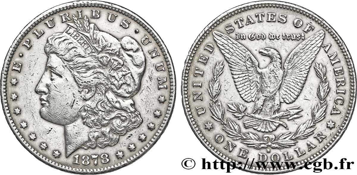 ESTADOS UNIDOS DE AMÉRICA 1 Dollar type Morgan 1878 San Francisco - S BC 