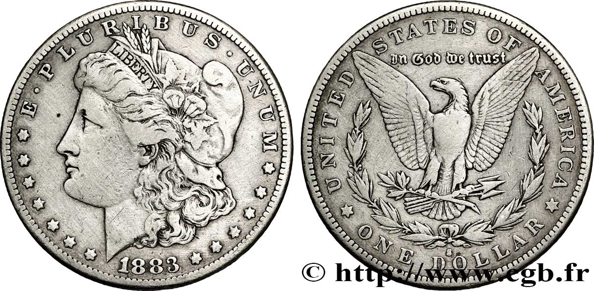 ESTADOS UNIDOS DE AMÉRICA 1 Dollar type Morgan 1883 San Francisco - S BC+ 
