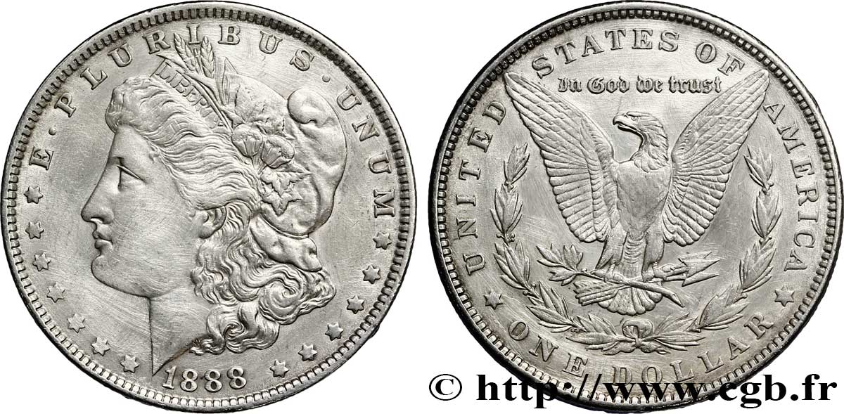 UNITED STATES OF AMERICA 1 Dollar type Morgan 1888 Philadelphie XF 