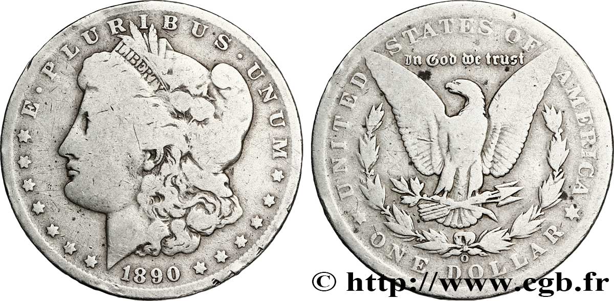 UNITED STATES OF AMERICA 1 Dollar Morgan 1890 Nouvelle-Orléans - O F 