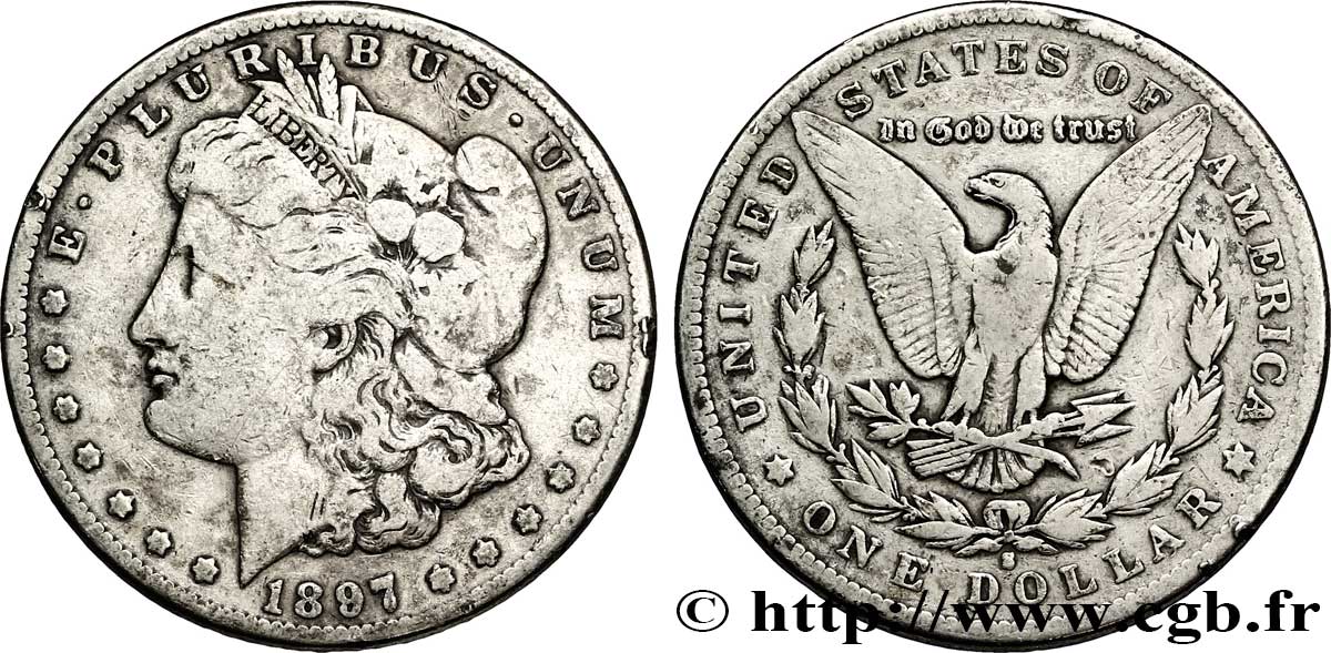 ESTADOS UNIDOS DE AMÉRICA 1 Dollar type Morgan 1897 San Francisco - S BC 