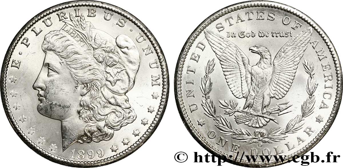 ESTADOS UNIDOS DE AMÉRICA 1 Dollar type Morgan 1899 Nouvelle-Orléans - O SC 
