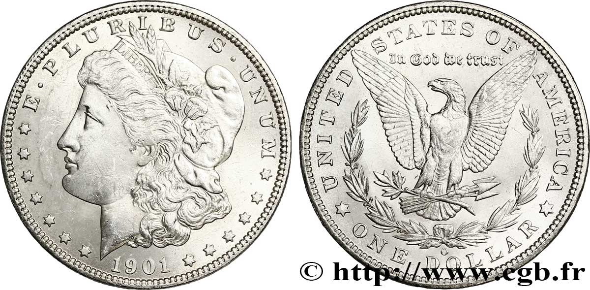 ESTADOS UNIDOS DE AMÉRICA 1 Dollar type Morgan 1901 Nouvelle-Orléans - O EBC 