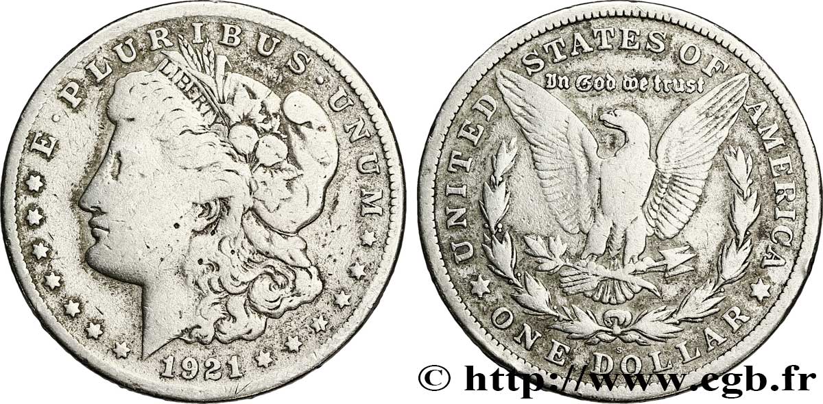 UNITED STATES OF AMERICA 1 Dollar type Morgan 1921 San Francisco - S F 