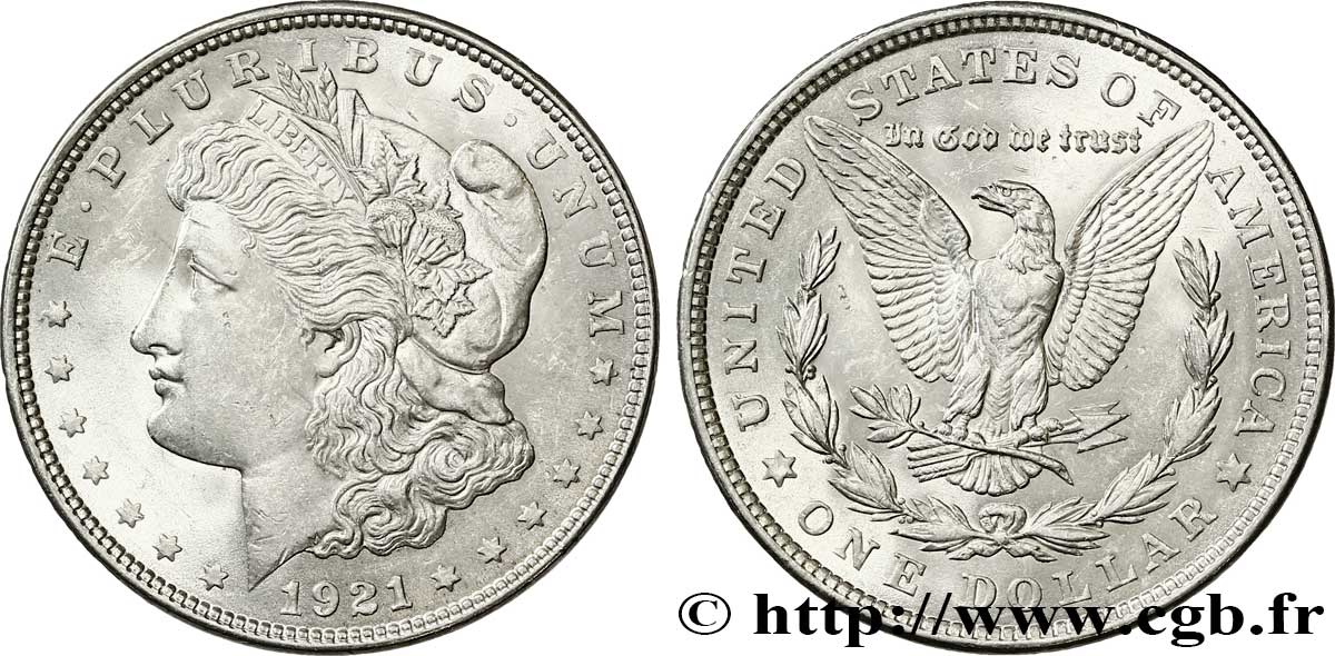 UNITED STATES OF AMERICA 1 Dollar type Morgan 1921 Philadelphie AU 