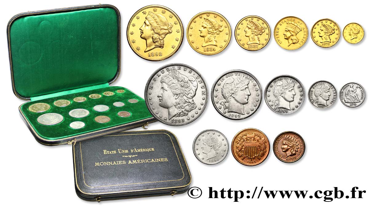 UNITED STATES OF AMERICA 20 Dollars  Liberty  1864-1893  AU 