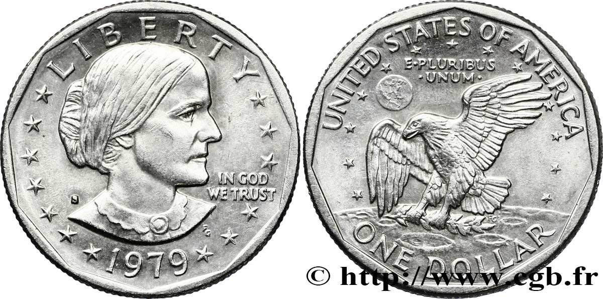 UNITED STATES OF AMERICA 1 Dollar Susan B. Anthony  1979 Denver AU 